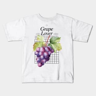 Grape Lover - Grapefruit Grapevines Fruitarian Kids T-Shirt